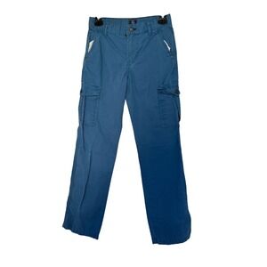 Gap Kids Slim Straight Fit Blue Cargo Pants Size 14